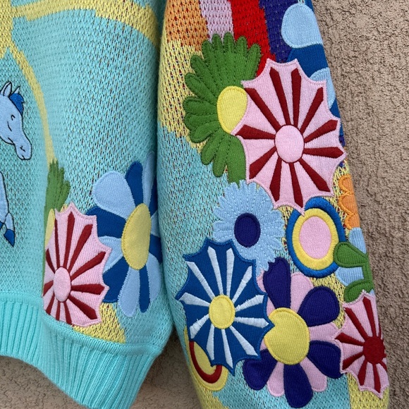 House of Sunny Colorful Pegasus Sweater - Picture 6 of 7